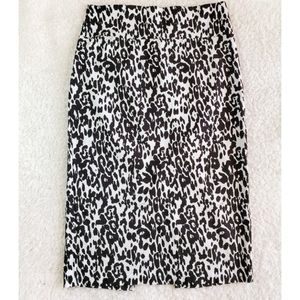 Leopard Print Prncil Skirt